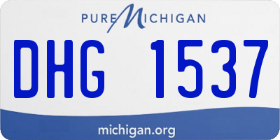 MI license plate DHG1537
