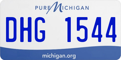 MI license plate DHG1544