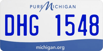 MI license plate DHG1548