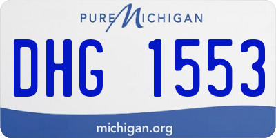 MI license plate DHG1553