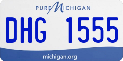 MI license plate DHG1555