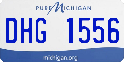 MI license plate DHG1556