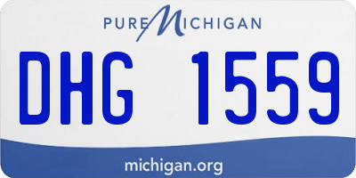 MI license plate DHG1559