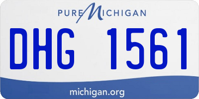 MI license plate DHG1561