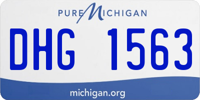 MI license plate DHG1563