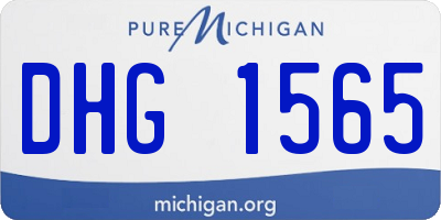 MI license plate DHG1565
