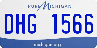 MI license plate DHG1566