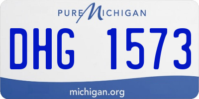 MI license plate DHG1573