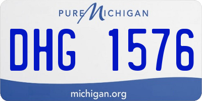 MI license plate DHG1576