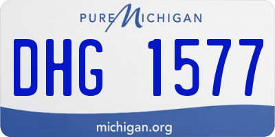MI license plate DHG1577