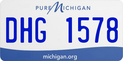 MI license plate DHG1578