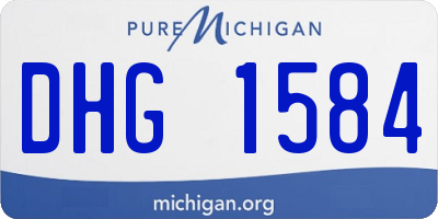 MI license plate DHG1584