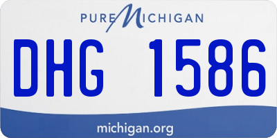 MI license plate DHG1586
