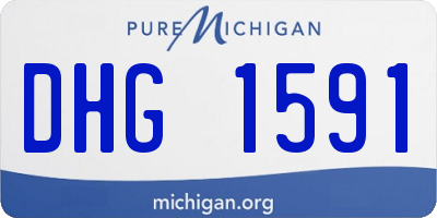 MI license plate DHG1591