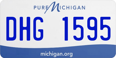MI license plate DHG1595