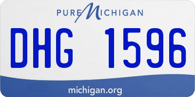 MI license plate DHG1596