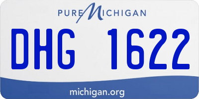 MI license plate DHG1622