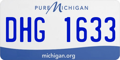 MI license plate DHG1633