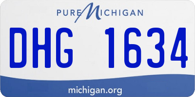 MI license plate DHG1634