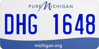 MI license plate DHG1648
