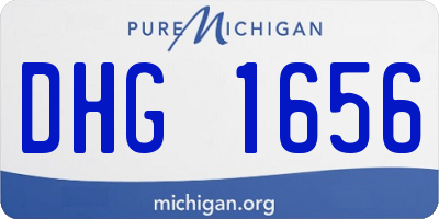 MI license plate DHG1656