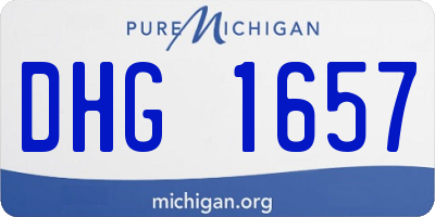 MI license plate DHG1657