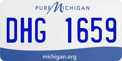 MI license plate DHG1659