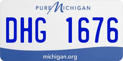 MI license plate DHG1676