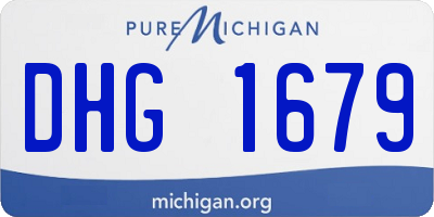 MI license plate DHG1679