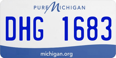 MI license plate DHG1683