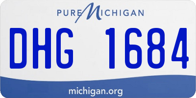 MI license plate DHG1684