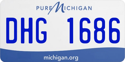 MI license plate DHG1686