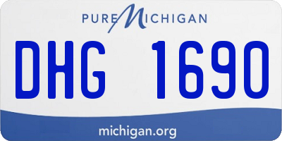 MI license plate DHG1690
