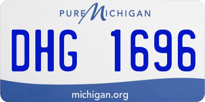 MI license plate DHG1696