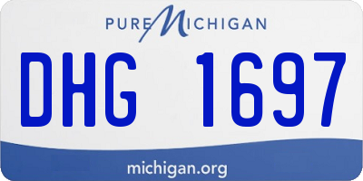 MI license plate DHG1697