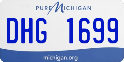 MI license plate DHG1699