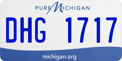 MI license plate DHG1717