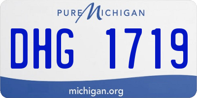 MI license plate DHG1719