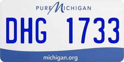 MI license plate DHG1733