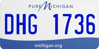 MI license plate DHG1736