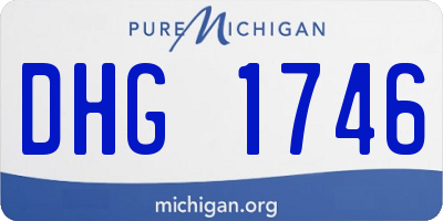 MI license plate DHG1746