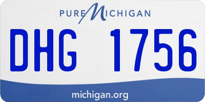 MI license plate DHG1756