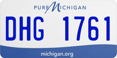 MI license plate DHG1761
