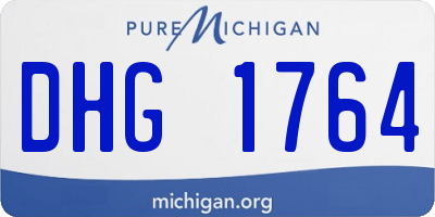 MI license plate DHG1764