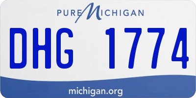 MI license plate DHG1774