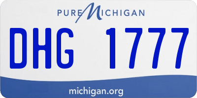 MI license plate DHG1777