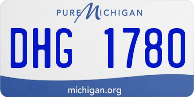 MI license plate DHG1780