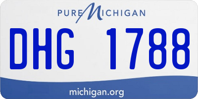 MI license plate DHG1788