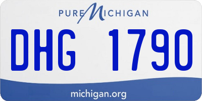 MI license plate DHG1790