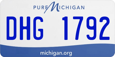 MI license plate DHG1792